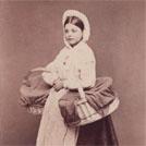 Belgian girl with baskets